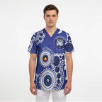 Bulldogs NAIDOC Week 2026 Personalised Scrub Top 50 Years of Deadly Aboriginal Art