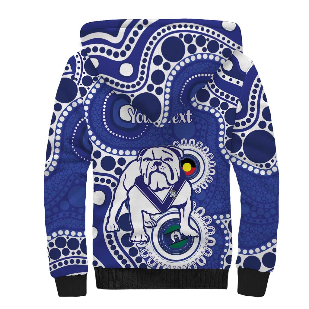 Bulldogs NAIDOC Week 2026 Personalised Sherpa Hoodie 50 Years of Deadly Aboriginal Art