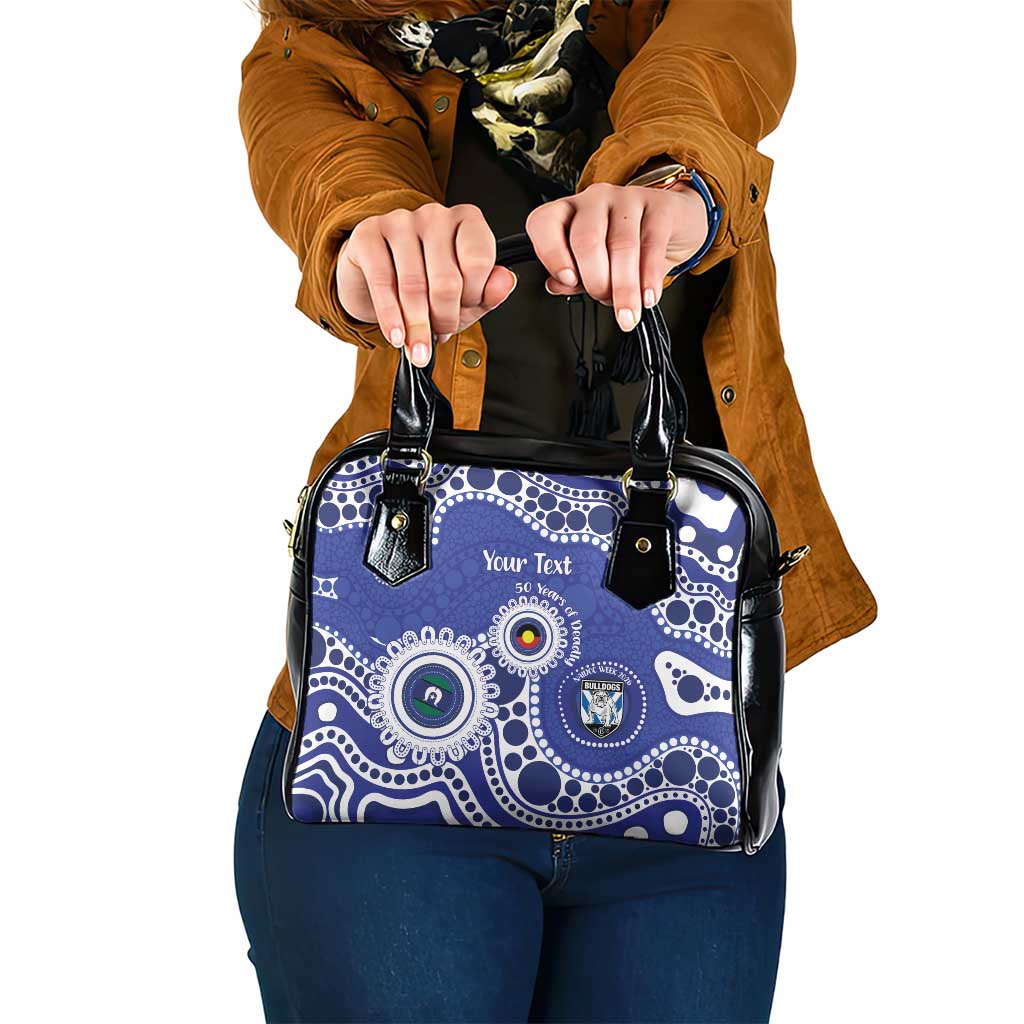 Bulldogs NAIDOC Week 2026 Personalised Shoulder Handbag 50 Years of Deadly Aboriginal Art