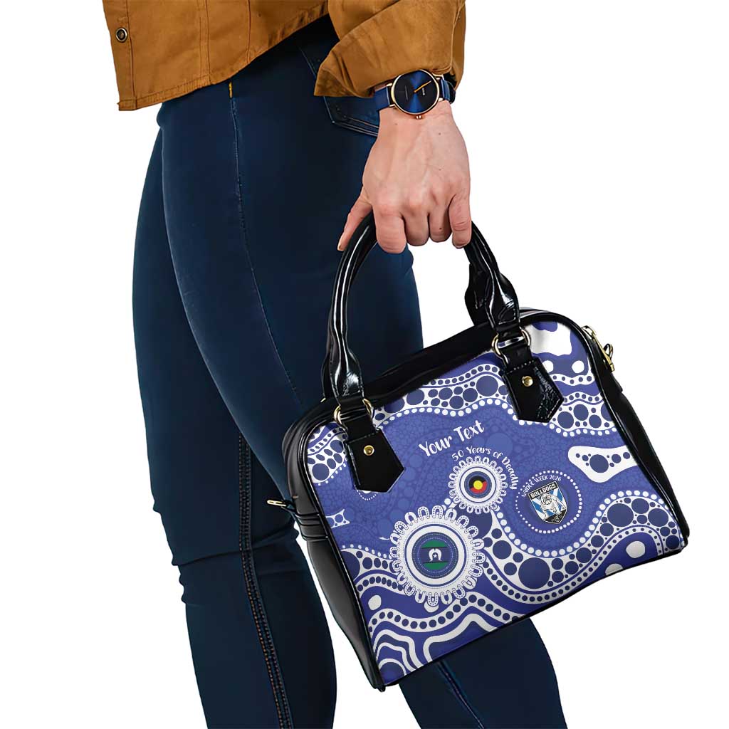 Bulldogs NAIDOC Week 2026 Personalised Shoulder Handbag 50 Years of Deadly Aboriginal Art