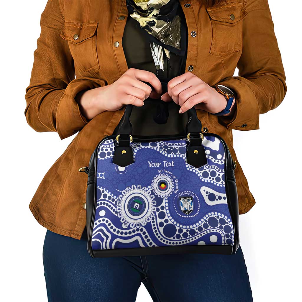Bulldogs NAIDOC Week 2026 Personalised Shoulder Handbag 50 Years of Deadly Aboriginal Art