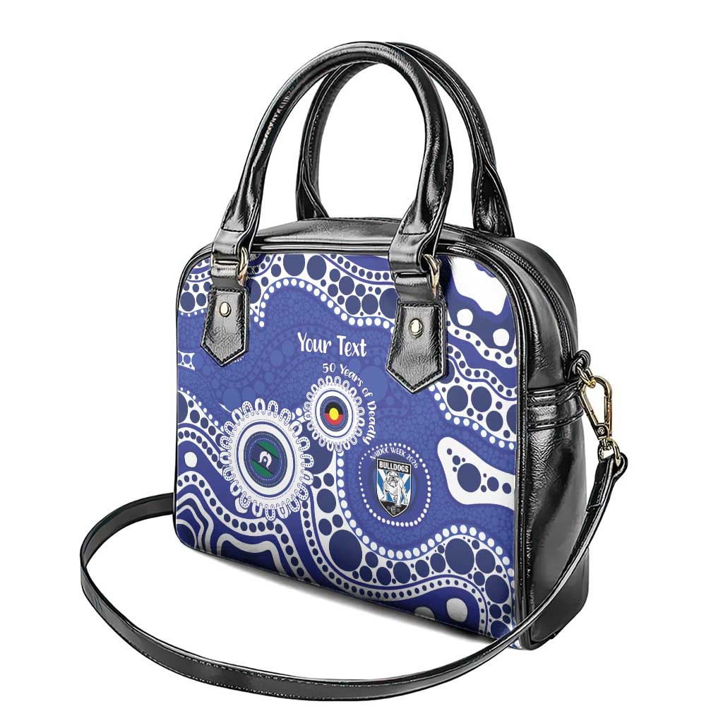 Bulldogs NAIDOC Week 2026 Personalised Shoulder Handbag 50 Years of Deadly Aboriginal Art