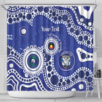 Bulldogs NAIDOC Week 2026 Personalised Shower Curtain 50 Years of Deadly Aboriginal Art