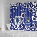Bulldogs NAIDOC Week 2026 Personalised Shower Curtain 50 Years of Deadly Aboriginal Art