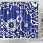 Bulldogs NAIDOC Week 2026 Personalised Shower Curtain 50 Years of Deadly Aboriginal Art