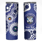 Bulldogs NAIDOC Week 2026 Personalised Skinny Tumbler 50 Years of Deadly Aboriginal Art