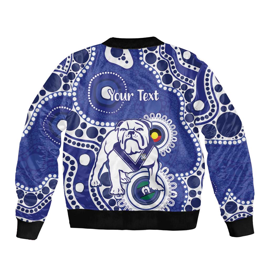 Bulldogs NAIDOC Week 2026 Personalised Sleeve Zip Bomber Jacket 50 Years of Deadly Aboriginal Art
