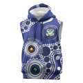 Bulldogs NAIDOC Week 2026 Personalised Sleeveless Hoodie 50 Years of Deadly Aboriginal Art