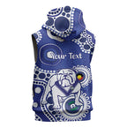 Bulldogs NAIDOC Week 2026 Personalised Sleeveless Hoodie 50 Years of Deadly Aboriginal Art