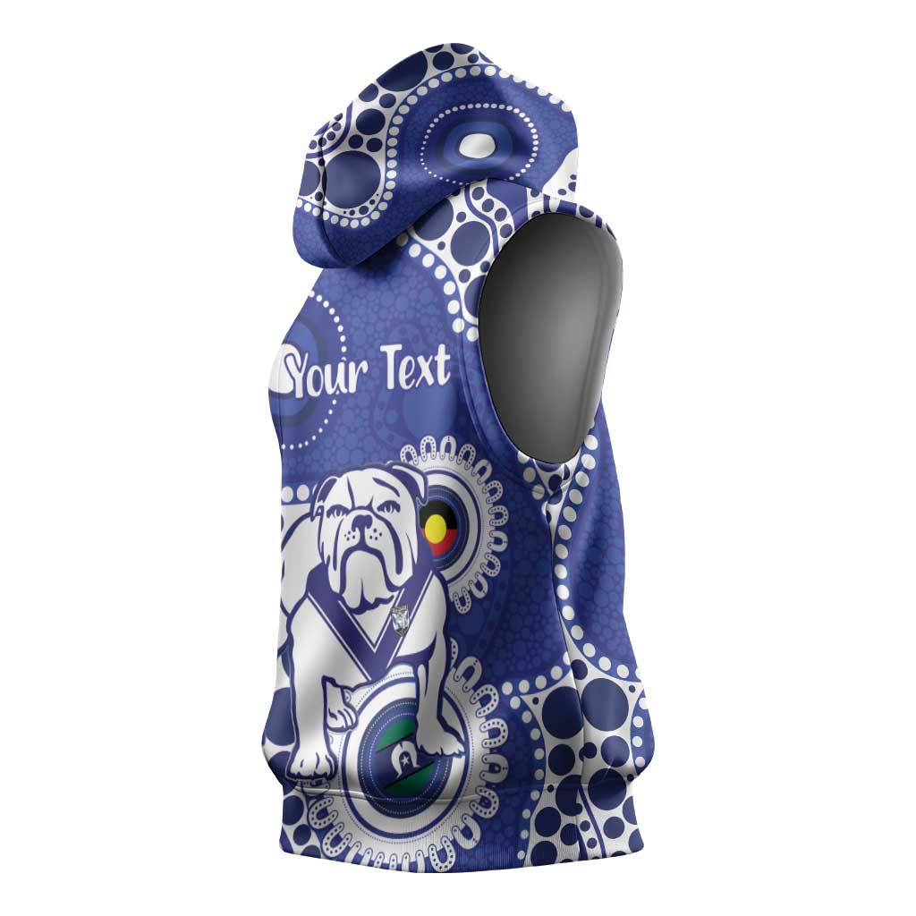 Bulldogs NAIDOC Week 2026 Personalised Sleeveless Hoodie 50 Years of Deadly Aboriginal Art
