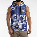 Bulldogs NAIDOC Week 2026 Personalised Sleeveless Hoodie 50 Years of Deadly Aboriginal Art