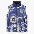 Bulldogs NAIDOC Week 2026 Personalised Sleeveless Puffer Jacket 50 Years of Deadly Aboriginal Art