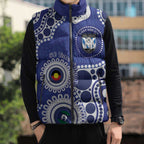 Bulldogs NAIDOC Week 2026 Personalised Sleeveless Puffer Jacket 50 Years of Deadly Aboriginal Art