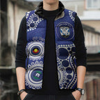 Bulldogs NAIDOC Week 2026 Personalised Sleeveless Puffer Jacket 50 Years of Deadly Aboriginal Art