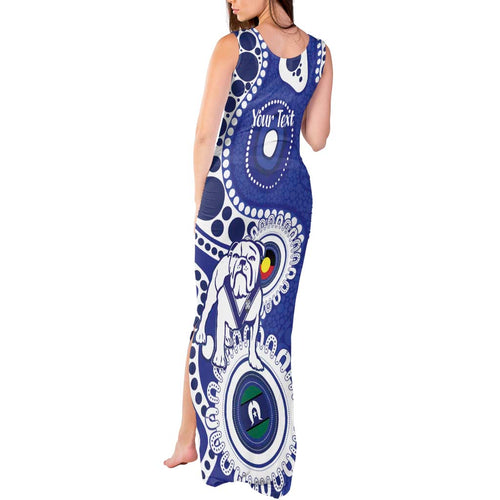 Bulldogs NAIDOC Week 2026 Personalised Tank Maxi Dress 50 Years of Deadly Aboriginal Art