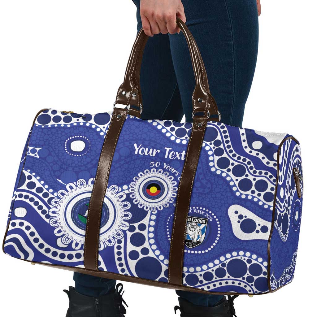 Bulldogs NAIDOC Week 2026 Personalised Travel Bag 50 Years of Deadly Aboriginal Art