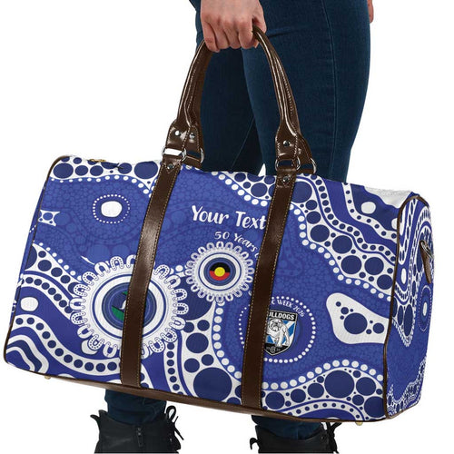 Bulldogs NAIDOC Week 2026 Personalised Travel Bag 50 Years of Deadly Aboriginal Art