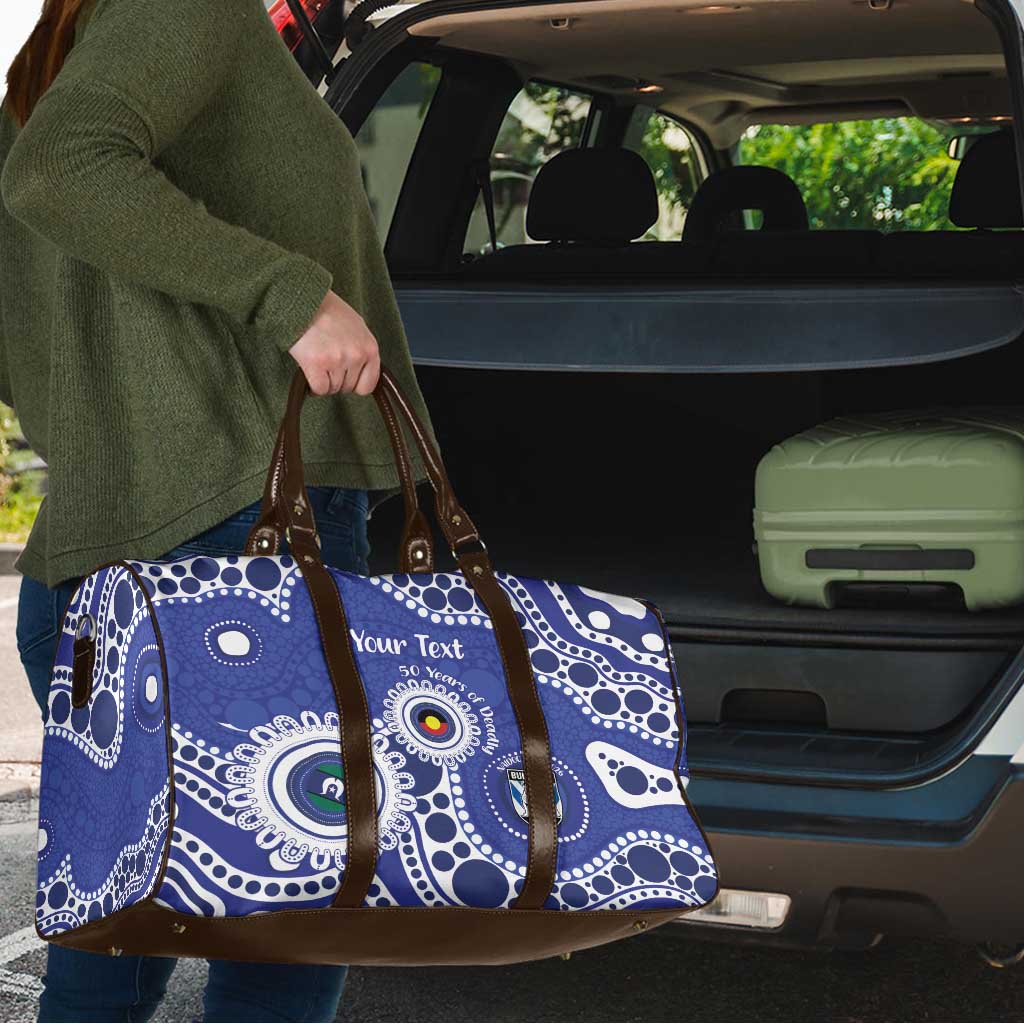 Bulldogs NAIDOC Week 2026 Personalised Travel Bag 50 Years of Deadly Aboriginal Art