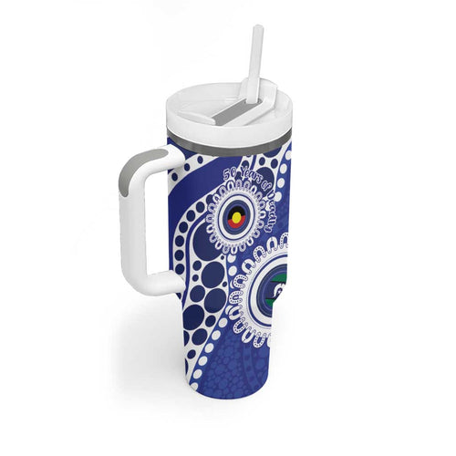 Bulldogs NAIDOC Week 2026 Personalised Tumbler With Handle 50 Years of Deadly Aboriginal Art