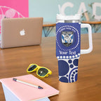 Bulldogs NAIDOC Week 2026 Personalised Tumbler With Handle 50 Years of Deadly Aboriginal Art