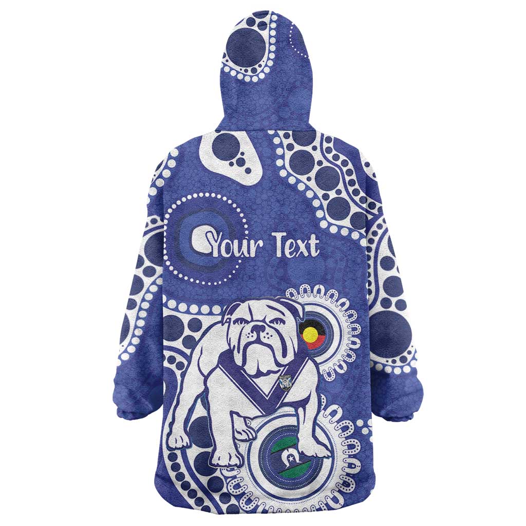 Bulldogs NAIDOC Week 2026 Personalised Wearable Blanket Hoodie 50 Years of Deadly Aboriginal Art