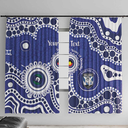 Bulldogs NAIDOC Week 2026 Personalised Window Curtain 50 Years of Deadly Aboriginal Art