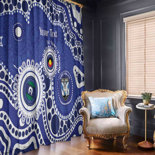Bulldogs NAIDOC Week 2026 Personalised Window Curtain 50 Years of Deadly Aboriginal Art