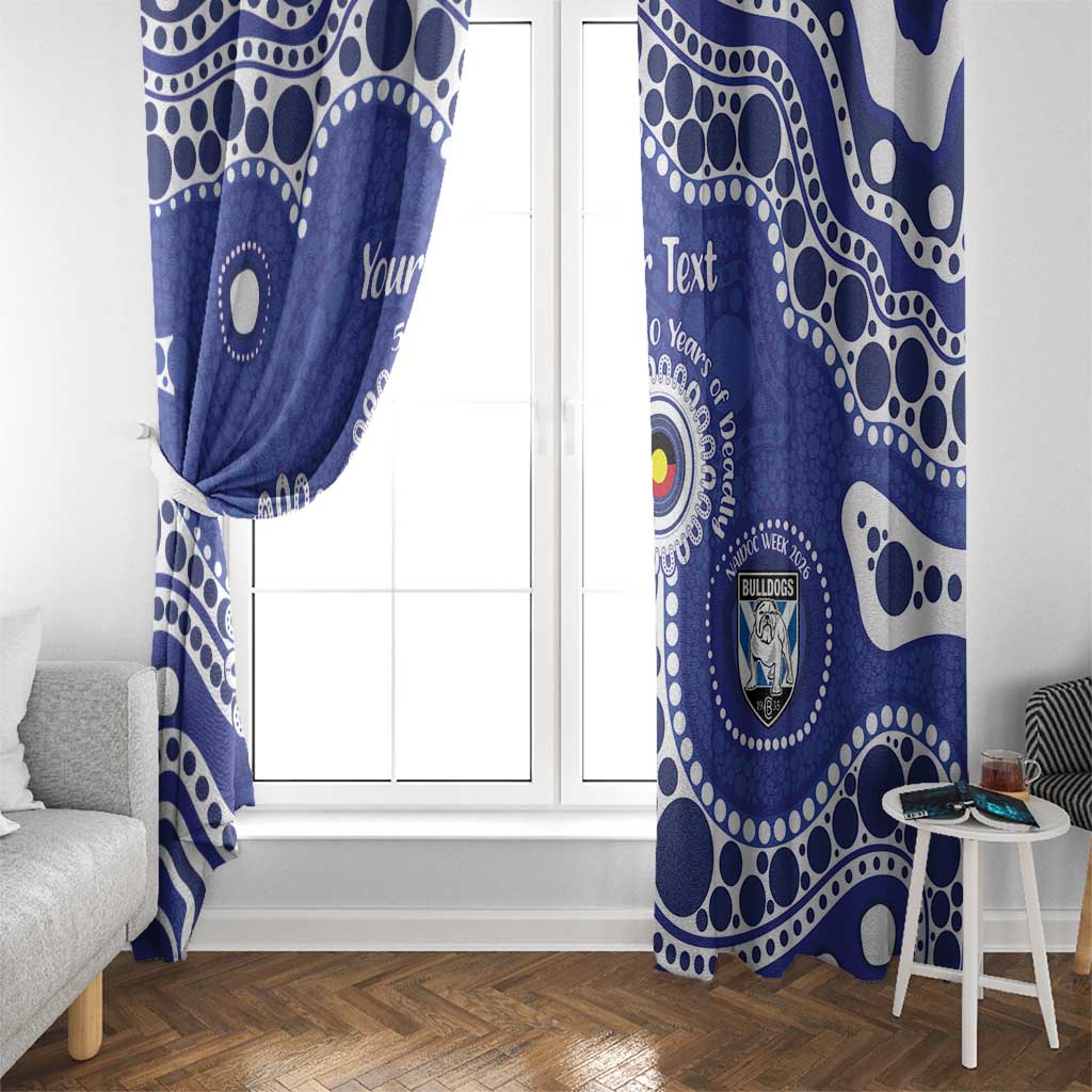 Bulldogs NAIDOC Week 2026 Personalised Window Curtain 50 Years of Deadly Aboriginal Art