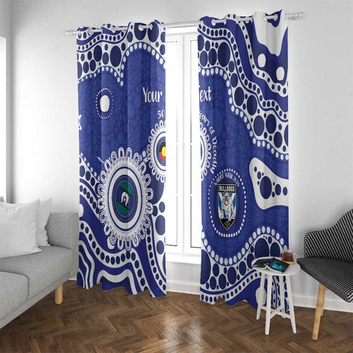 Bulldogs NAIDOC Week 2026 Personalised Window Curtain 50 Years of Deadly Aboriginal Art