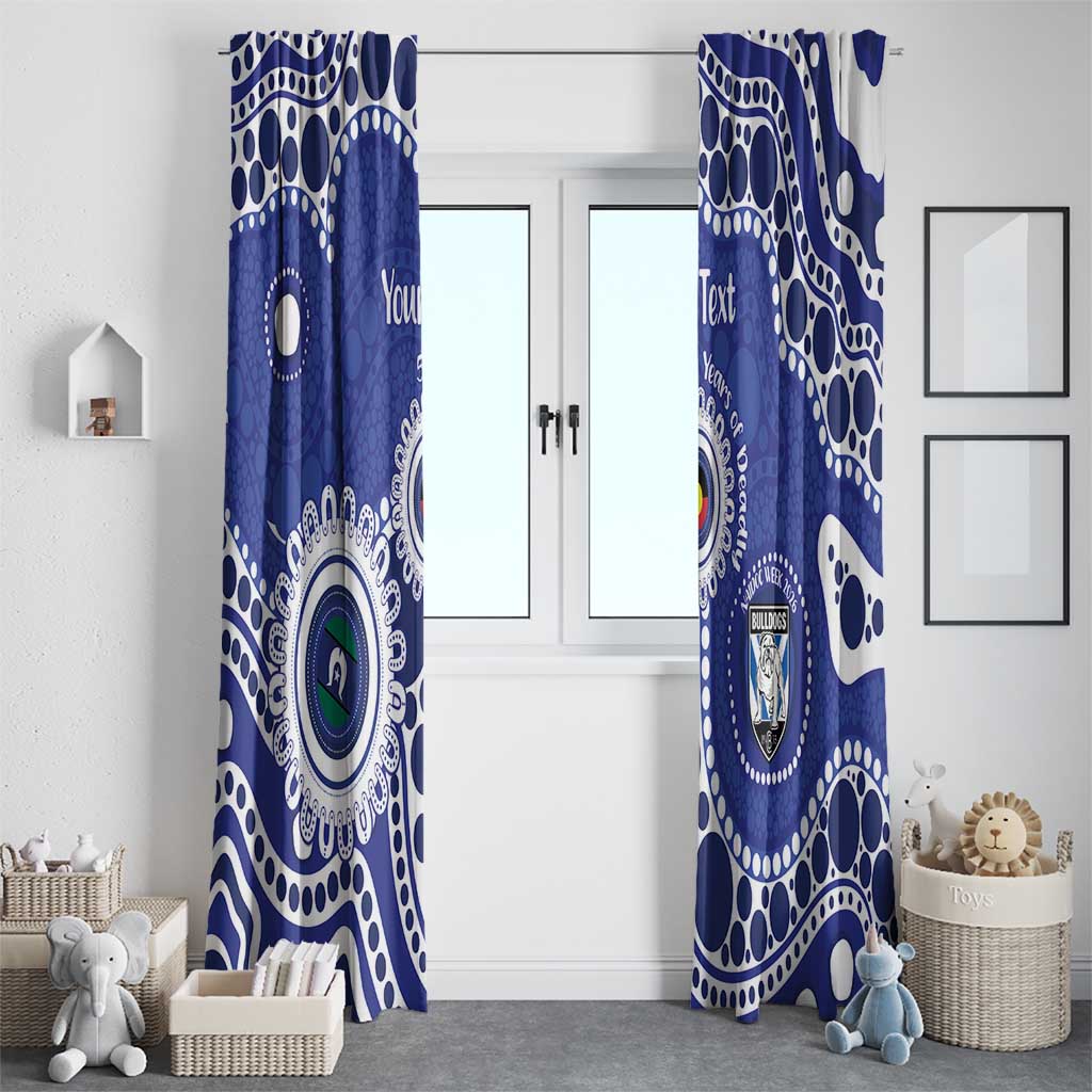 Bulldogs NAIDOC Week 2026 Personalised Window Curtain 50 Years of Deadly Aboriginal Art