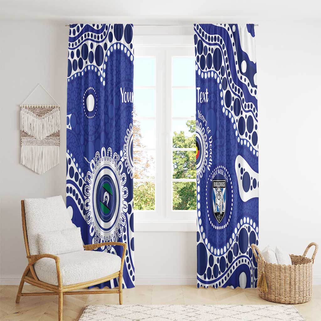 Bulldogs NAIDOC Week 2026 Personalised Window Curtain 50 Years of Deadly Aboriginal Art