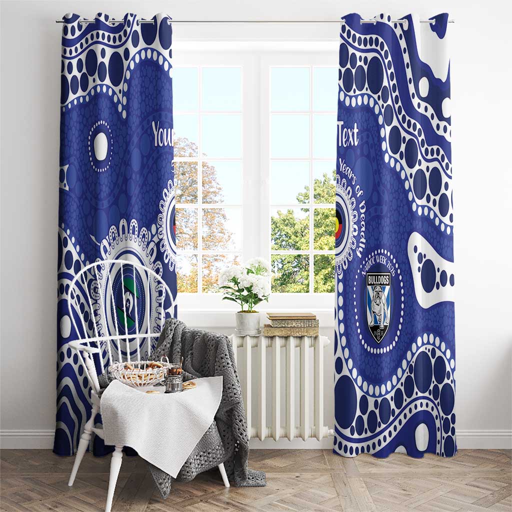 Bulldogs NAIDOC Week 2026 Personalised Window Curtain 50 Years of Deadly Aboriginal Art