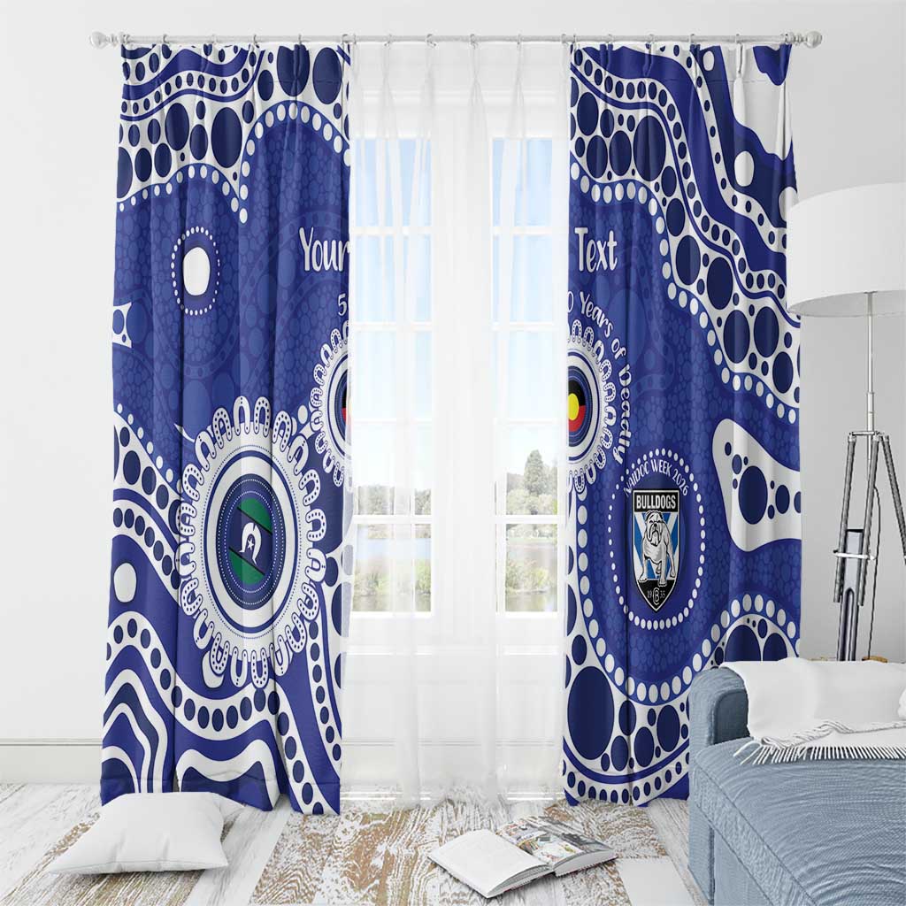 Bulldogs NAIDOC Week 2026 Personalised Window Curtain 50 Years of Deadly Aboriginal Art