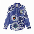 Bulldogs NAIDOC Week 2026 Personalised Women Casual Shirt 50 Years of Deadly Aboriginal Art