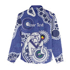 Bulldogs NAIDOC Week 2026 Personalised Women Casual Shirt 50 Years of Deadly Aboriginal Art