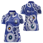 Bulldogs NAIDOC Week 2026 Personalised Women Polo Shirt 50 Years of Deadly Aboriginal Art