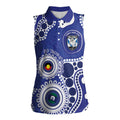 Bulldogs NAIDOC Week 2026 Personalised Women Sleeveless Polo Shirt 50 Years of Deadly Aboriginal Art