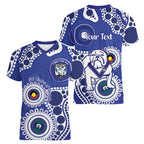 Bulldogs NAIDOC Week 2026 Personalised Women V-Neck T-Shirt 50 Years of Deadly Aboriginal Art
