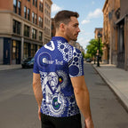 Bulldogs NAIDOC Week 2026 Personalised Zipper Polo Shirt 50 Years of Deadly Aboriginal Art