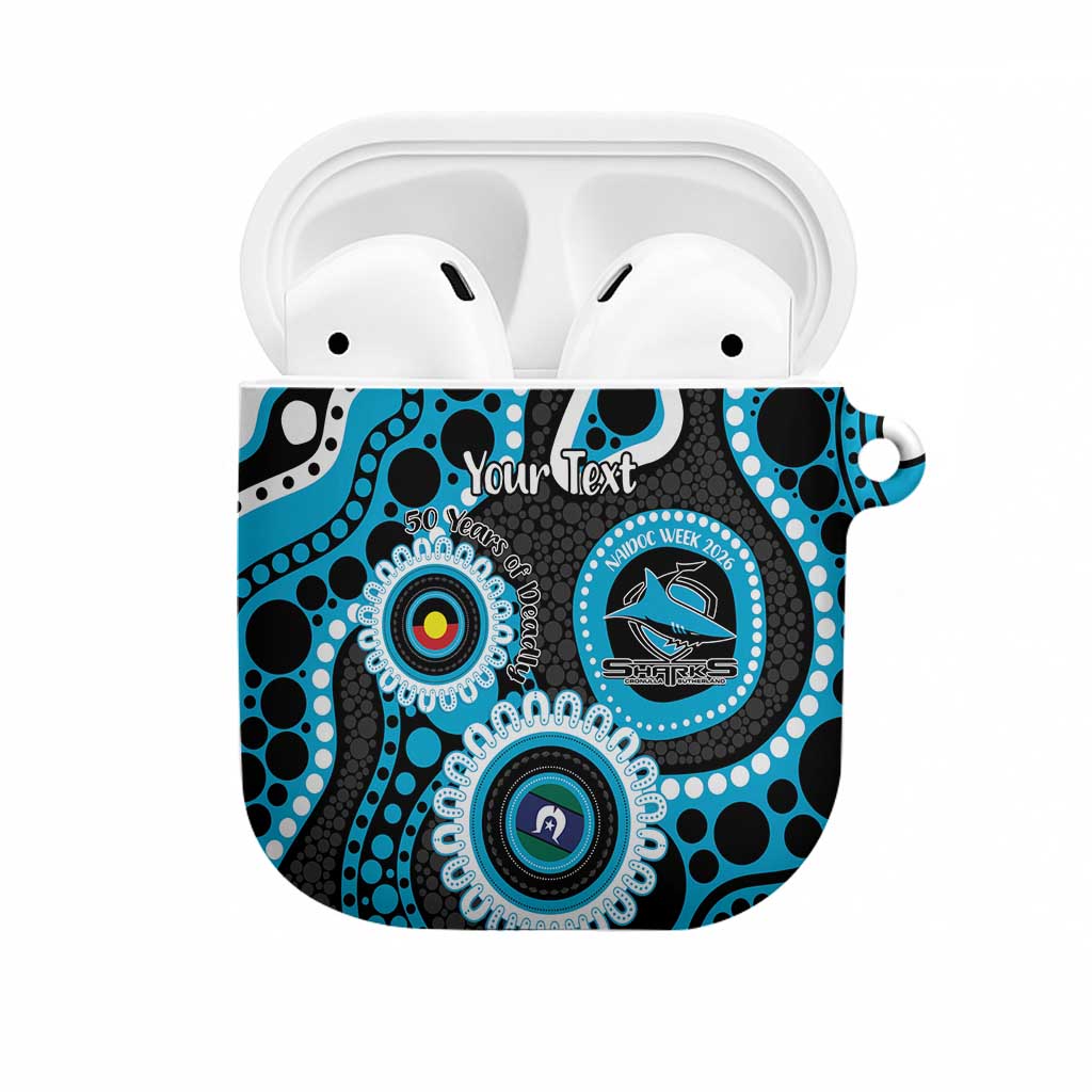 Sharks NAIDOC Week 2026 Personalised AirPods Case 50 Years of Deadly Aboriginal Art