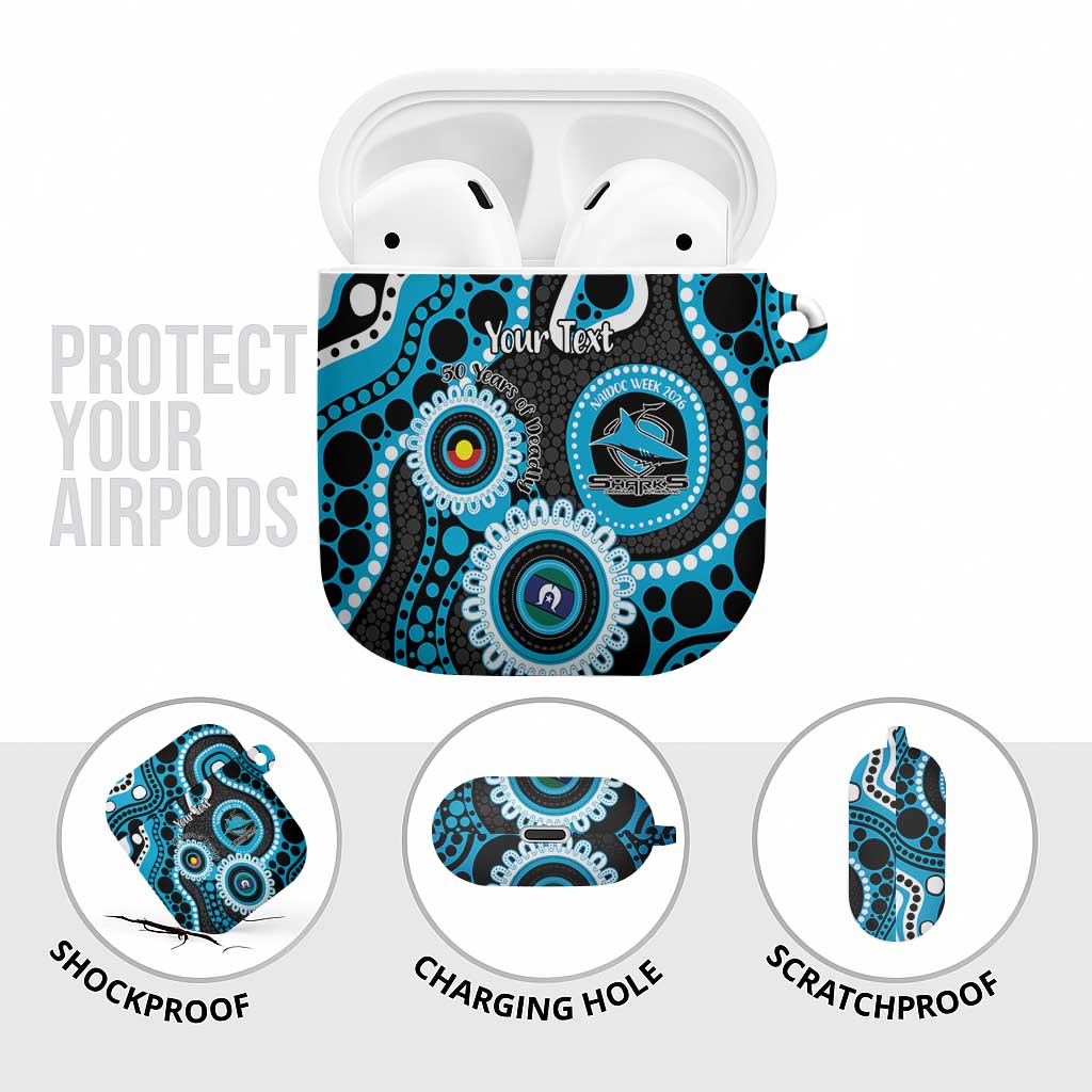 Sharks NAIDOC Week 2026 Personalised AirPods Case 50 Years of Deadly Aboriginal Art