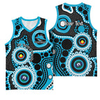 Sharks NAIDOC Week 2026 Personalised Basketball Jersey 50 Years of Deadly Aboriginal Art