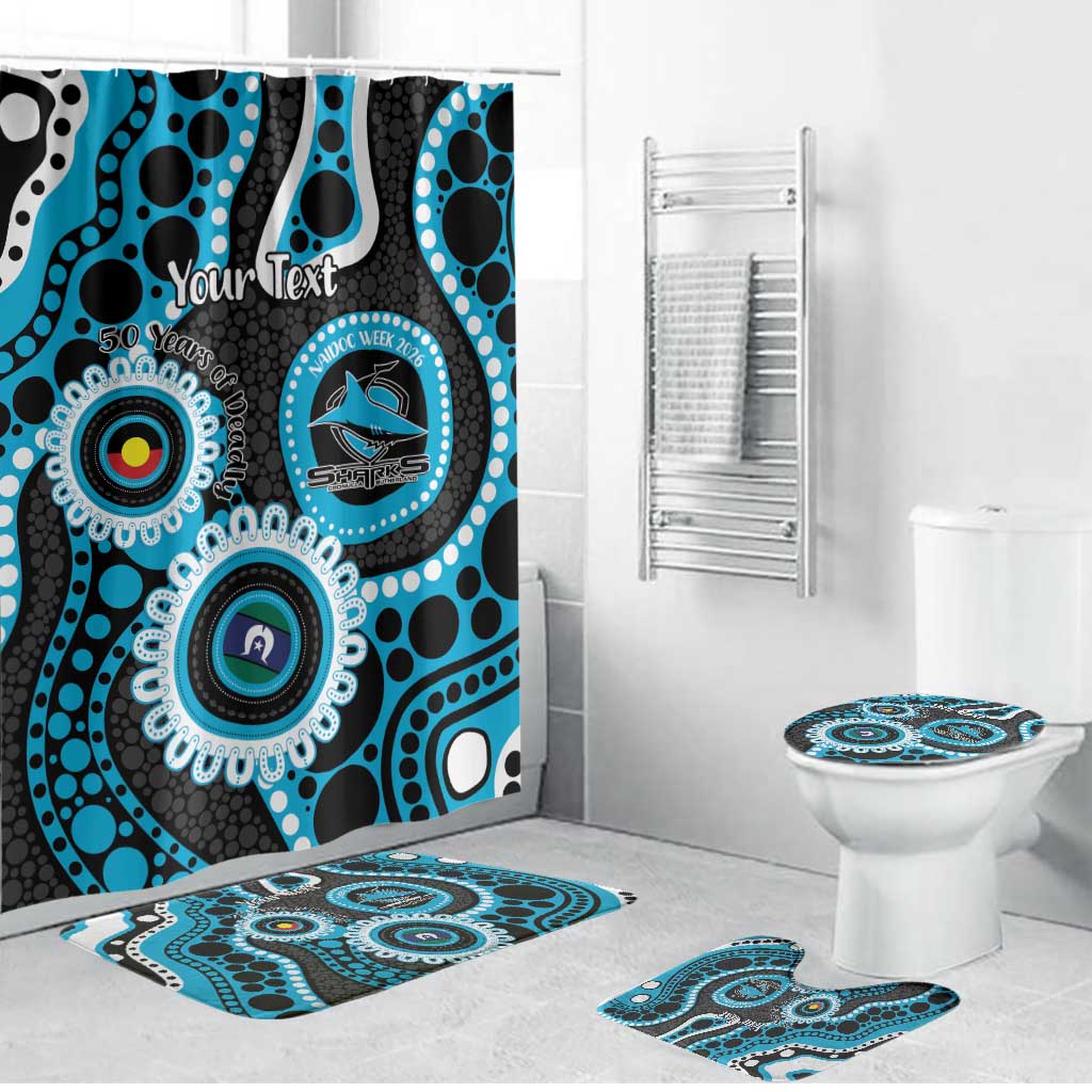 Sharks NAIDOC Week 2026 Personalised Bathroom Set 50 Years of Deadly Aboriginal Art