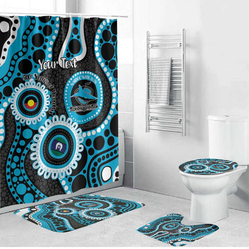 Sharks NAIDOC Week 2026 Personalised Bathroom Set 50 Years of Deadly Aboriginal Art