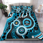 Sharks NAIDOC Week 2026 Personalised Bedding Set 50 Years of Deadly Aboriginal Art