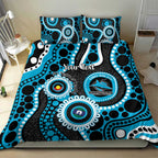 Sharks NAIDOC Week 2026 Personalised Bedding Set 50 Years of Deadly Aboriginal Art