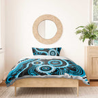 Sharks NAIDOC Week 2026 Personalised Bedding Set 50 Years of Deadly Aboriginal Art
