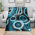 Sharks NAIDOC Week 2026 Personalised Blanket 50 Years of Deadly Aboriginal Art