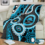 Sharks NAIDOC Week 2026 Personalised Blanket 50 Years of Deadly Aboriginal Art