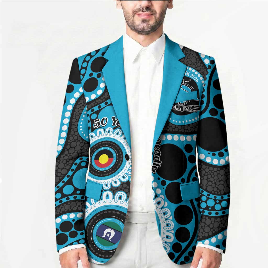 Sharks NAIDOC Week 2026 Personalised Blazer 50 Years of Deadly Aboriginal Art